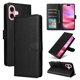 thumbnail image 3 of Funda Cartera para iPhone 16 con Tarjetero, Soporte y Cordón - Protección Negro, 3 of 6