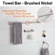 thumbnail image 4 of Juego de accesorios de baño BGL de níquel cepillado con toallero, 60 cm, 4 of 9