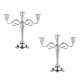 thumbnail image 2 of 2x Candelabro Europeo De 3 Brazos Candelabro Para Decoración Plata, 2 of 4
