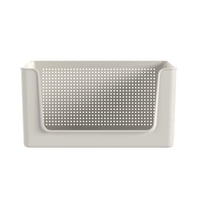 Ou - Canasto Organizador Con Apertura Frontal 16 Litros Flow Beige