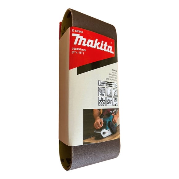 Lija De Banda 3 X 18 Pulgadas Grano 180 Makita D-59243