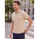 thumbnail image 4 of INSPIRE CHIC Camisa Polo de Hombre de Manga Corta Casual de Verano para Tenis Golf Talla S Caqui, 4 of 5
