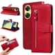 thumbnail image 4 of Funda con Cremallera para OnePlus Nord N30, Carcasa Cartera de Cuero PU con Soporte y Tarjetero, 4 of 6