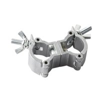 Bothyi - Abrazadera De Armazón Para Iluminación De Escenario, Resistente, Para Conciertos, Capacidad De 15 Kg, Equipo De Escenario, Gancho Doble Plateado