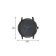thumbnail image 5 of Reloj Fossil Minimalist FS5308 negro de acero inoxidable para hombre, 5 of 5