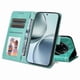 thumbnail image 5 of Funda tipo cartera FOXDOCK para Realme 14 Pro Plus , diseño girasol en relieve, cuero PU, cierre magnético, soporte y tarjetero, 5 of 5