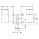 thumbnail image 4 of Cerradura Tubular Pomo Poli Urbano Baño/Dormitorio, 4 of 4
