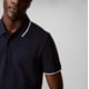 thumbnail image 4 of Camisa Polo Calvin Klein para Hombre en Piqué Stretch Azul Zafiro Oscuro, 4 of 6
