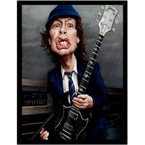 Genérico - Cuadro Decorativo Mick Jagger Comic Medidas 30X40 Cm