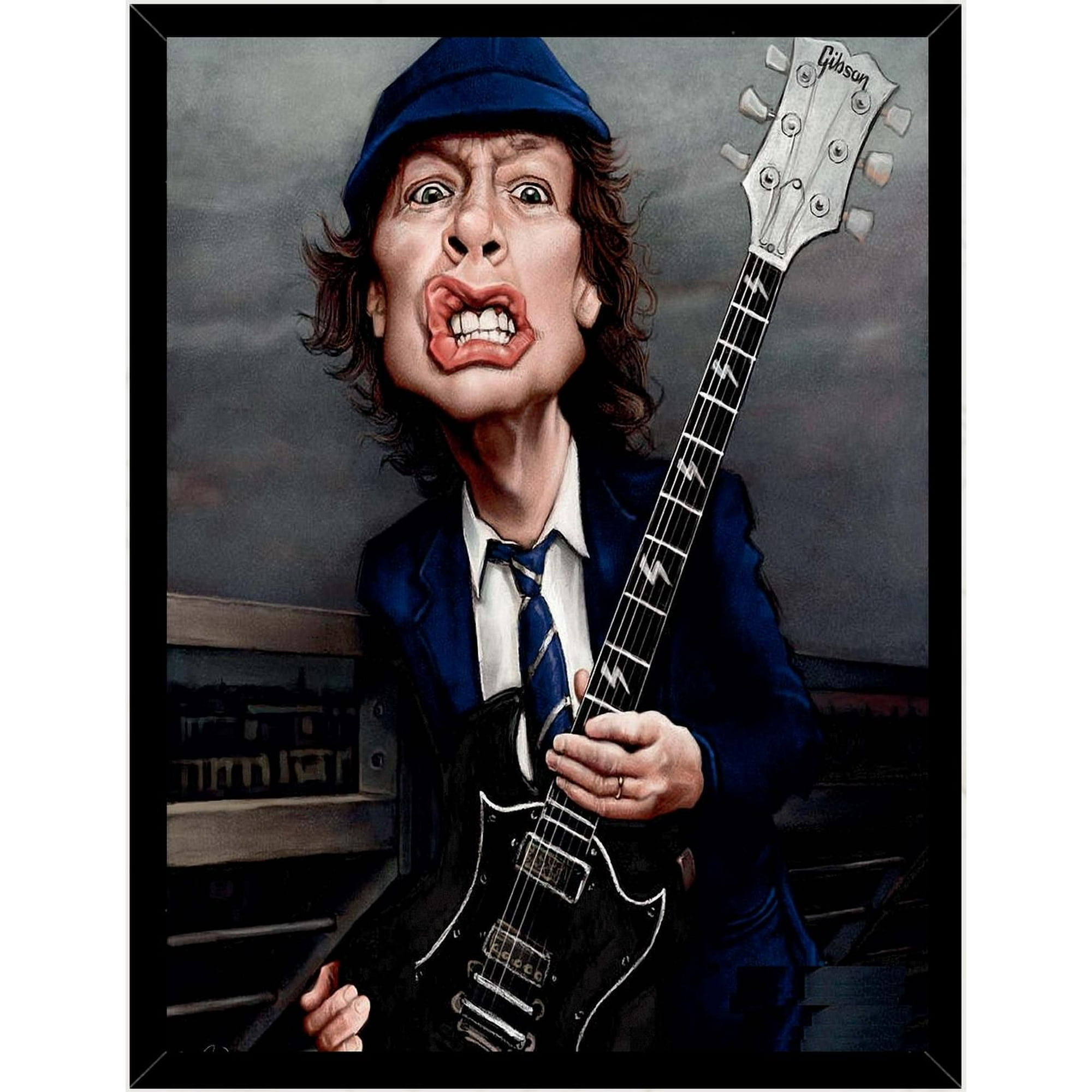 Genérico - Cuadro Decorativo Mick Jagger Comic Medidas 30x40 Cm