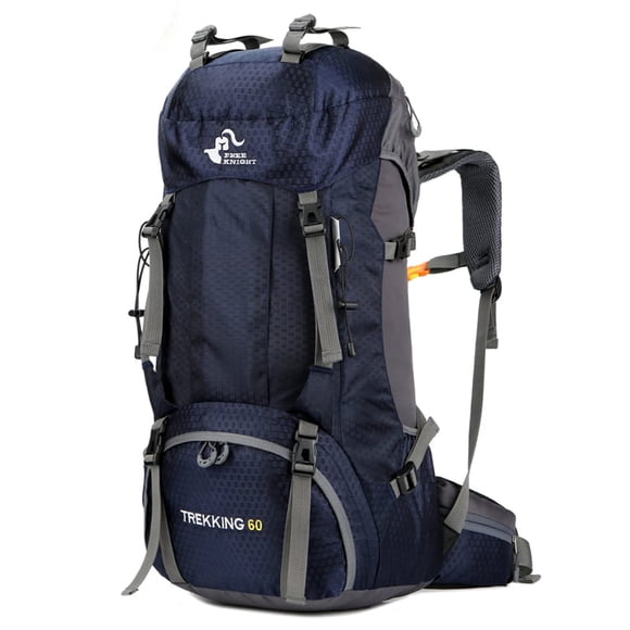 Mochila Bseash impermeable de 60 litros para senderismo y acampada con funda para lluvia