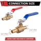 thumbnail image 2 of Válvula esférica EFIELD Pex Crimp Brass con puerto completo de 1/2 pulgada (paquete de 10), 2 of 7