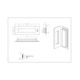thumbnail image 2 of Asa embutida para puertas correderas. (Acero inoxidable 304), 2 of 2