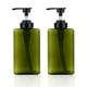 thumbnail image 1 of Dispensador de loción de plástico cuadrado rellenable, 2 unidades, 450 ml/15,2 oz, para aceites esenciales, jabón, loción y champú., 1 of 5
