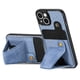 thumbnail image 4 of Funda Resistente para iPhone 13 con Tarjetero y Soporte, Diseño Magnético Azul, 4 of 5