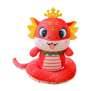 Magideal - Juguete De Peluche De Serpiente China, Adorno De Año Nuevo Lunar, Decoración Del Hogar, Regalo, Muñeco De Serpiente, Juguete, Decoración Del Festival Rojo