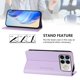 thumbnail image 3 of Funda Billetera con Soporte para Xiaomi Poco F8 Ultra Bloqueo RFID Plegable Morado claro, 3 of 6