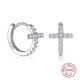 thumbnail image 1 of Aretes HESHPAWS S925 Sterling Silver Cross Diamantados Plata, 1 of 3