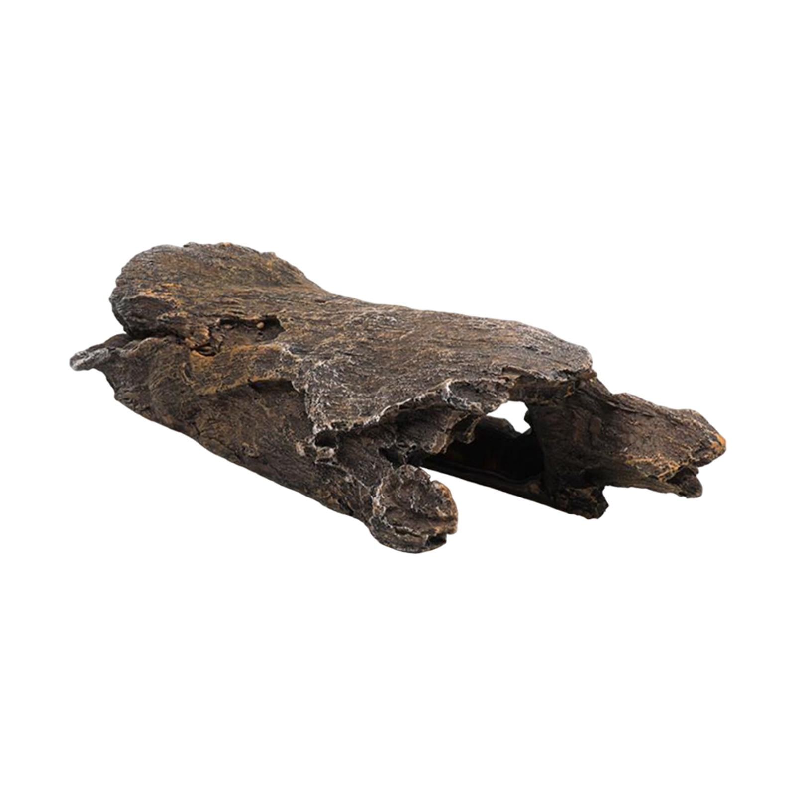 Pecera Escondite Decoración Hábitat Resina Hueco Tronco Para Anfibios Peces Reptiles L