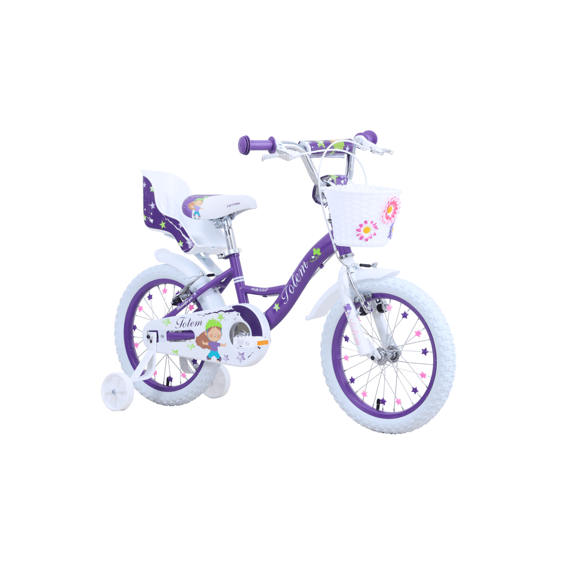 Totem - Bicicleta Infantil Aro 16 Miss Lilly Violeta