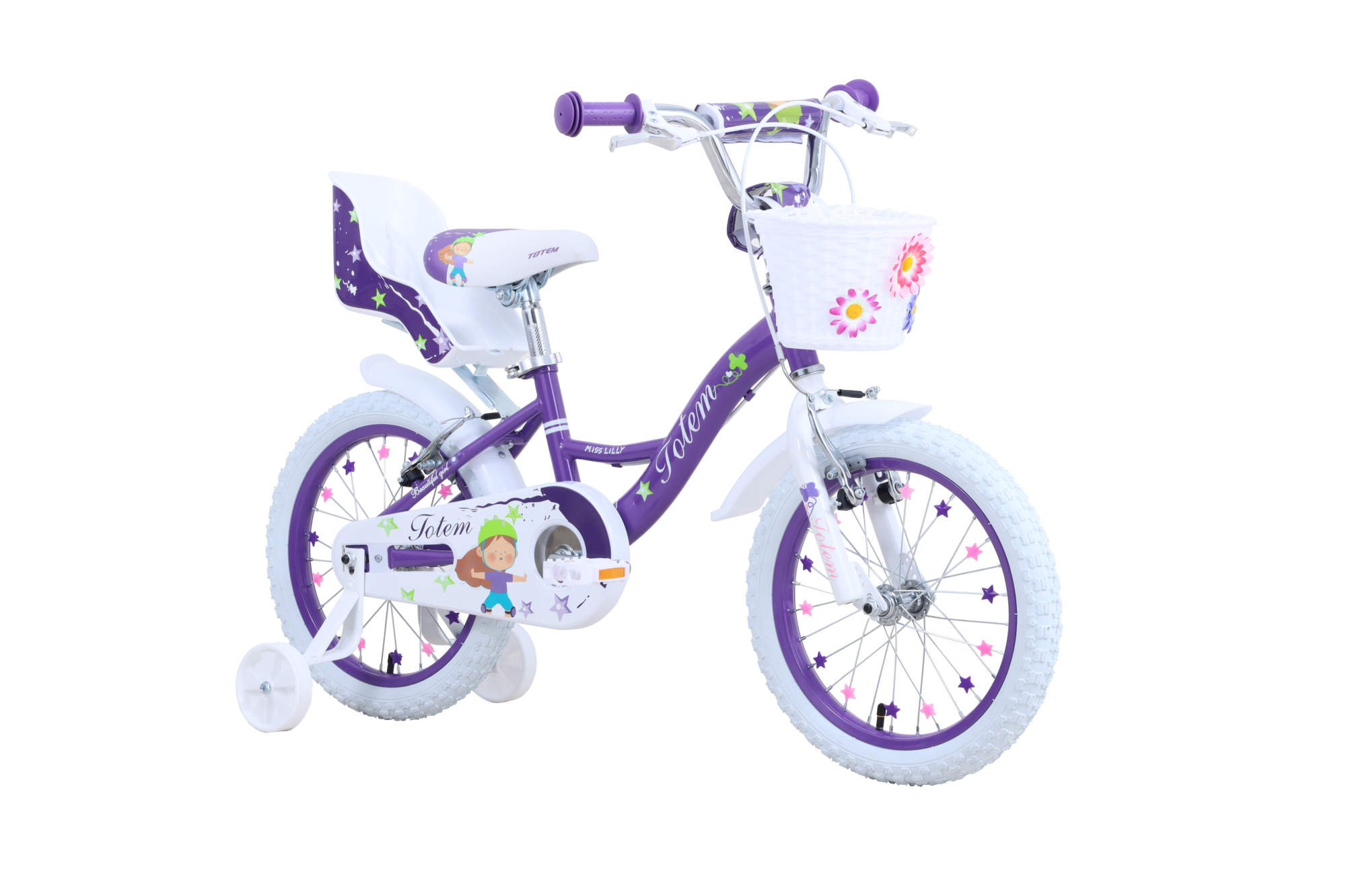 Totem - Bicicleta Infantil Aro 16 Miss Lilly Violeta