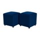 thumbnail image 2 of Set Poufs Cali 2 Cuerpos Felpa Azul Marino, 2 of 6