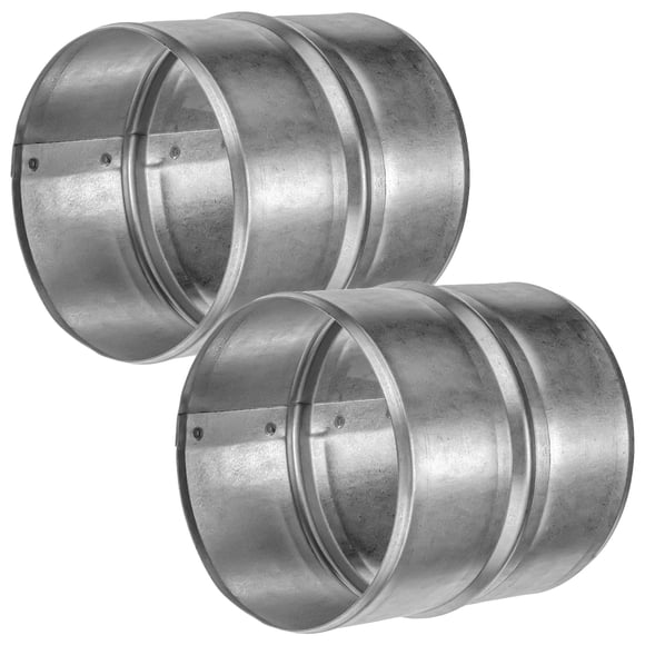 Conectores para conductos, sistemas de ventilación, acero galvanizado, 4 pulgadas, paquete de 2