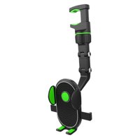 Magideal - Soporte Funciones Para Teléfono Con Espejo Para Automóvil, Soporte De Clip De Garra Ajustable Para Viajes Clase En Línea , Verde