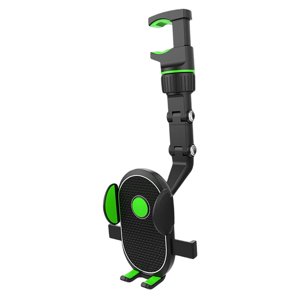 Magideal - Soporte Funciones Para Teléfono Con Espejo Para Automóvil, Soporte De Clip De Garra Ajustable Para Viajes Clase En Línea , Verde
