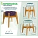 thumbnail image 2 of Soporte de bambú para perros ZPirates, ajustable, 30 cm de altura, 2 of 9