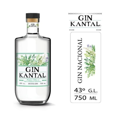 Gin Destilado 43° Botella 750 Cc Kantal