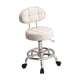 thumbnail image 4 of Taburete SPA Con Respaldo Con Ruedas Giratorio Con Reposapiés Taburete De Bar Elevador Beige, 4 of 5