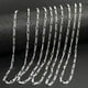 thumbnail image 5 of 5PCS 16-30inch Silver Plated Link Chain With Stamp Necklace With Lobster Clasps For Jewelry Making, 5 of 5