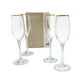 thumbnail image 2 of Set de Copas 4 Piezas de Vidrio Borde Dorado, 2 of 3