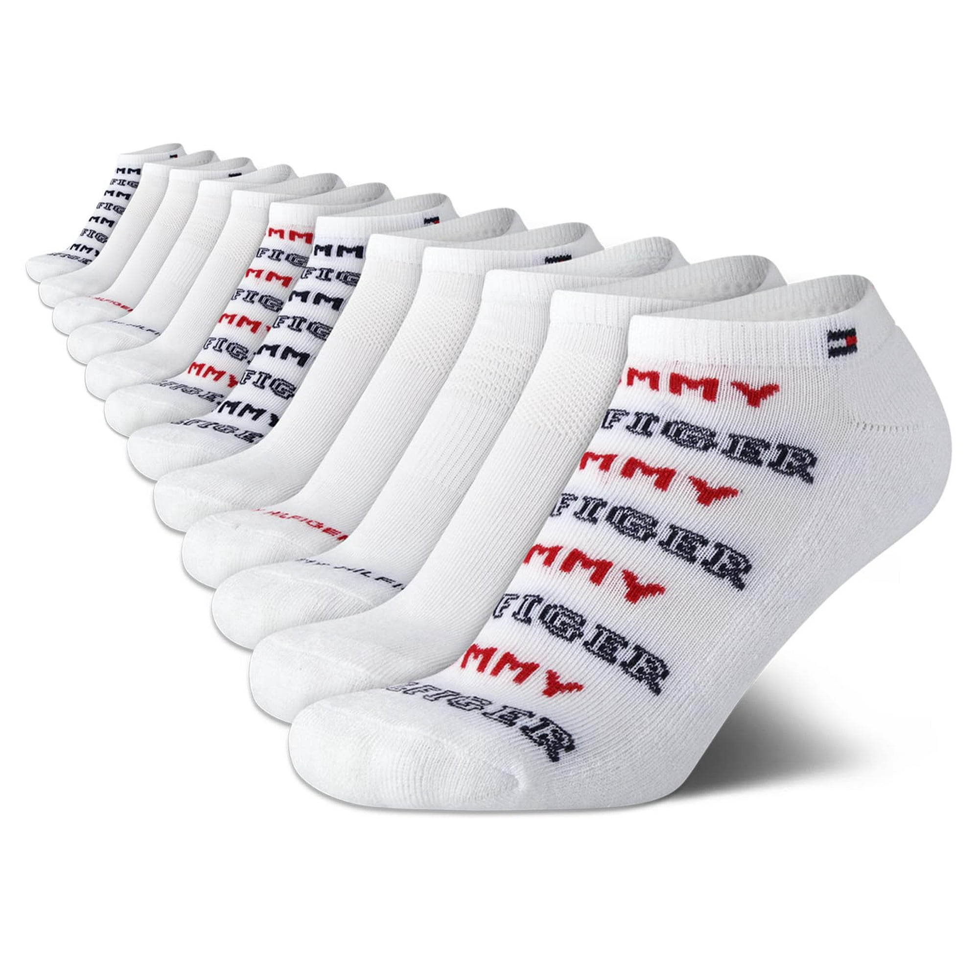 Calcetines No Show De Tommy Hilfiger Soft Cushiger Para Mujer, Paquete De 12