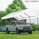 thumbnail image 5 of Cubierta de toldo para cochera Vanteriam 305 x 610 cm blanca impermeable, 5 of 7