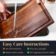 thumbnail image 4 of Tabla de Cortar Mevell Nogal 43x28x2 cm Reversible, 4 of 7