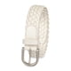 thumbnail image 2 of Cinturón Levi's de piel trenzada para mujer, color blanco, talla L, 2 of 6