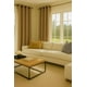 thumbnail image 3 of Cortina Engomada Termica Tela Delgada 100% Blackout 140X225 dorado 140X225, 3 of 9