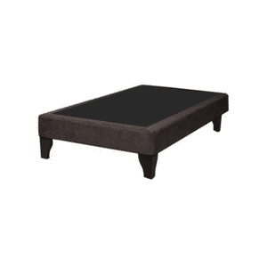 Importclick - Base Elegante Cama Europea 1.5 Plazas 105X190 Cm Chocolate Felpa