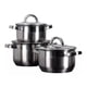 thumbnail image 1 of Set de 6 ollas baterias inoxidable 6PCS 22,24,26cm Alta calidad, 1 of 2
