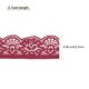 thumbnail image 2 of Encaje Vintage de Ganchillo con Ribete de 0.98" x 5 yardas Cinta de Encaje Rojo Vino para Decoración de Boda, Envoltura de Regalos, Tela de Ropa y Scrapbooking DIY, 2 of 5