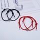 thumbnail image 4 of Pulseras de pareja con dijes magnéticos, pulsera de cuerda trenzada con campanas magnéticas y dijes de votos de amor eterno (1 par) para mujeres y hombres., 4 of 8
