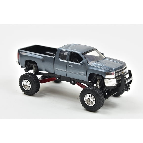 Modelo a Escala Chevrolet Silverado 2500 HD 1/32 Azul con Suspensión