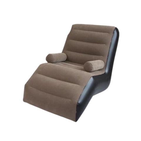 Click Ventas - Sofa Sillon Silla Puff Inflable Apoya Brazos Bomba Manual Cafe