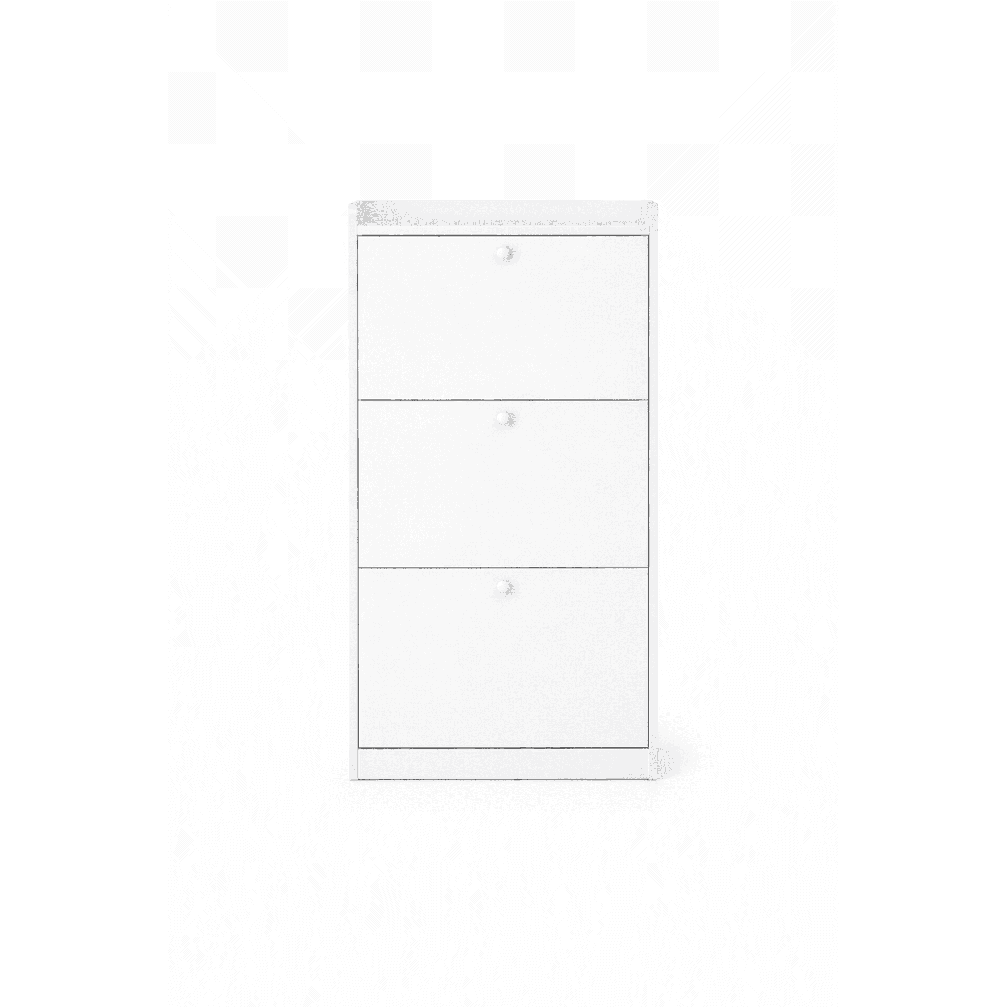 Space Home - Zapatero Moderno Velux Blanco/madera 18 Pares Diseño Minimalista 114×60×24 Cm
