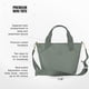 thumbnail image 2 of Bandolera adidas Mini Tote Premium/Verde Plateado/Dorado, 2 of 4