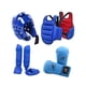 thumbnail image 4 of 4 Piezas Equipo De Karate Sparring Con Guantes De Boxeo Acolchados Protector De Cuerpo Engrosado S Azul, 4 of 5