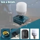 thumbnail image 5 of Luz de Trabajo LED Inalámbrica para Bosch con Bombilla LED E27, Linterna LED de Mano de 12W 1300LM para Bosch 18V Bat609 Max 6500K Luz Blanca Fría para Uso Interior Exterior, 5 of 6