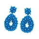 thumbnail image 2 of Pendientes Colgantes étnicos De Moda Para Regalo De Cumpleaños, Vacaciones, Fiesta, Color Azul, 2 of 3